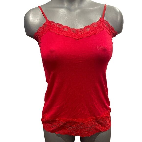 American Dream Camisole red w lace XS - Picture 1 of 3